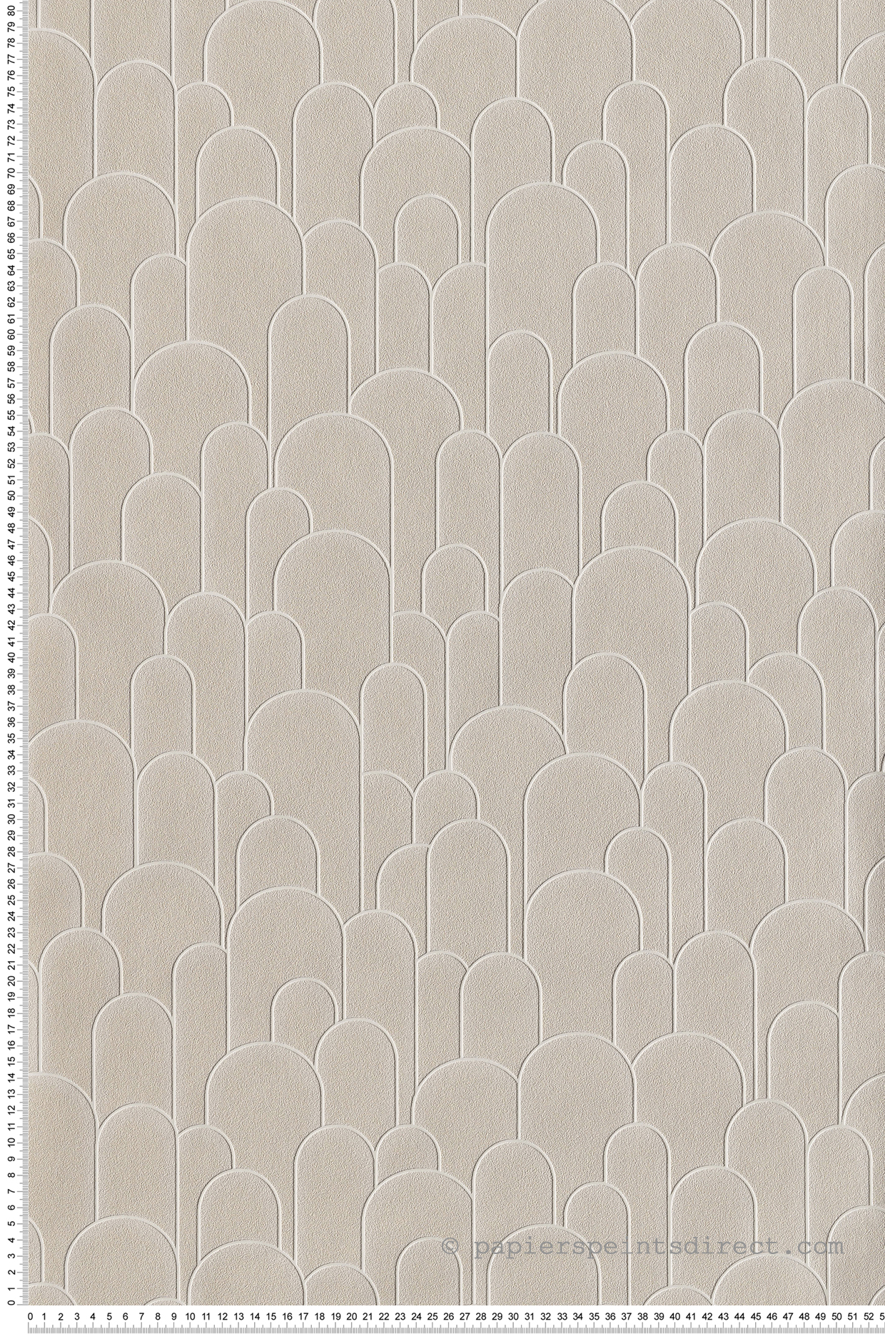 papier peint graphique soft arches beige nude milano de lutèce