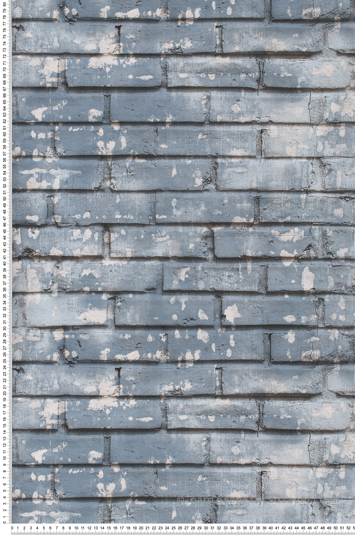 Papier Peint Mur De Briques Bleu Gris Teenage Street De